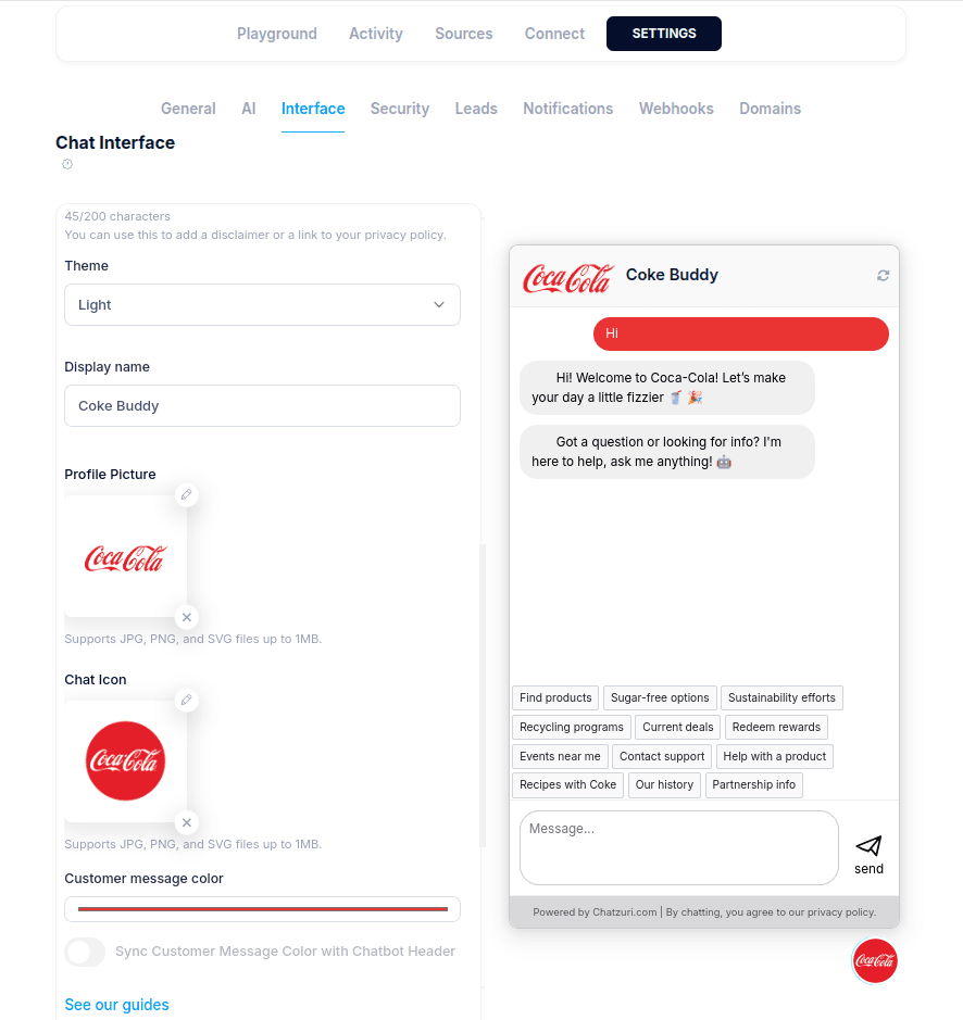 Customize Behavior & Appearance