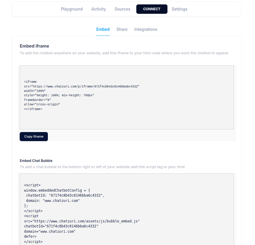 Embed on Your Website